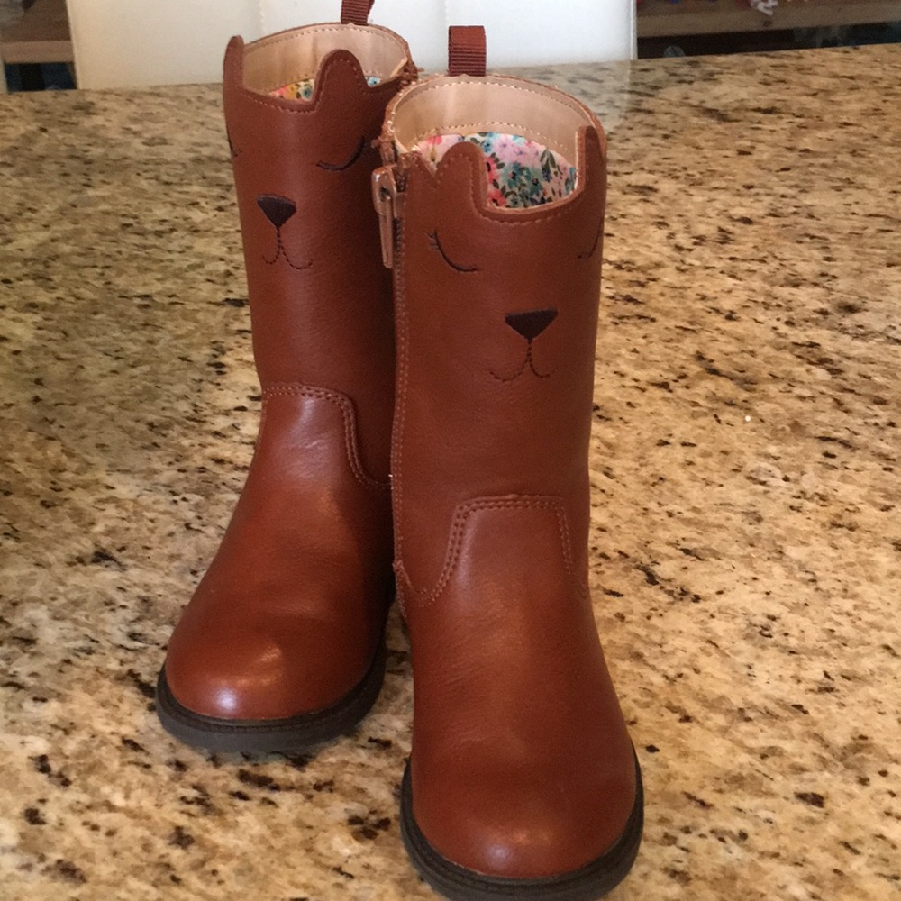 Baby/toddler girls riding boots carters 7 EUC